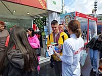 Сотрудники Алатырского краеведческого музея на V Международном туристическом форуме "Путешествуй!" в г. Москва (фото №3).