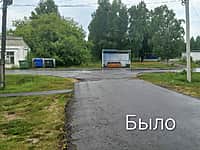 Работы по благоустройству центральной части п. Киря в рамках инициативного бюджетирования продолжаются (фото №3).