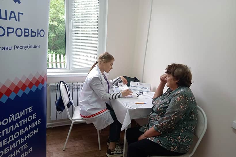 Мобильная бригада медработников смогла проверить здоровье 59 жителей с. Междуречья.