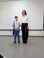 Ученик 3 "А" класса третей школы г. Канаша  Краснов Владимир стал победителем республиканского конкурса по программированию в среде Scratch «КосмоКод» (фото №2).