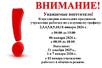 График работы Спортивной школы №2 Алатырского МО в предновогодние дни.