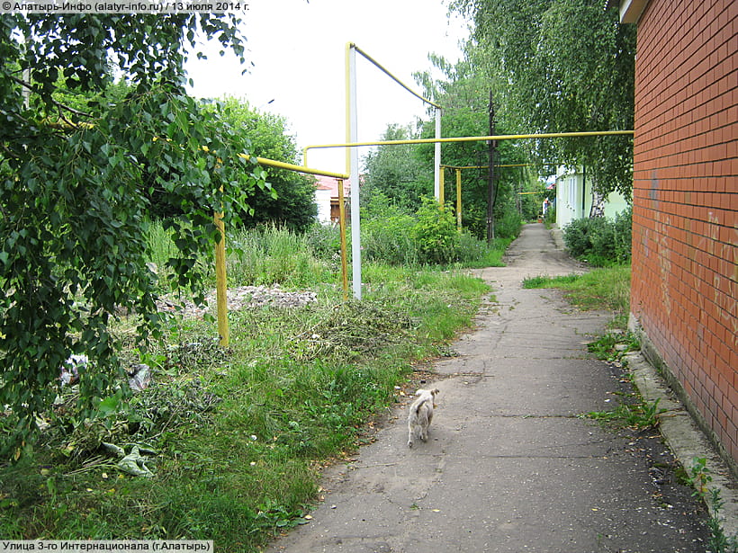 Улица 3‑го Интернационала (г. Алатырь). 13 июля 2014 (вс).
