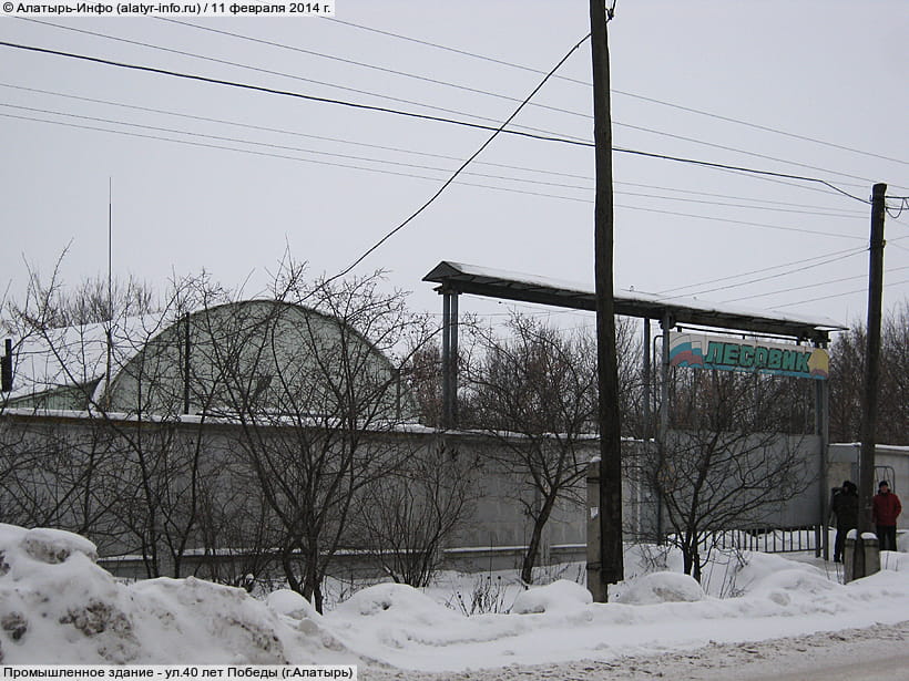ул. 40 лет Победы (г. Алатырь). 11 февраля 2014 (вт).