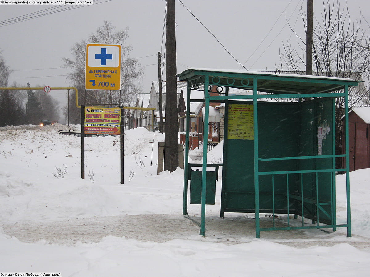 Улица 40 лет Победы . 11 февраля 2014 (вт).