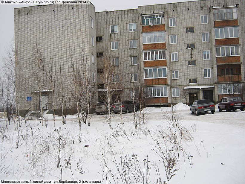 ул. Берёзовая, 2 (г. Алатырь). 11 февраля 2014 (вт).