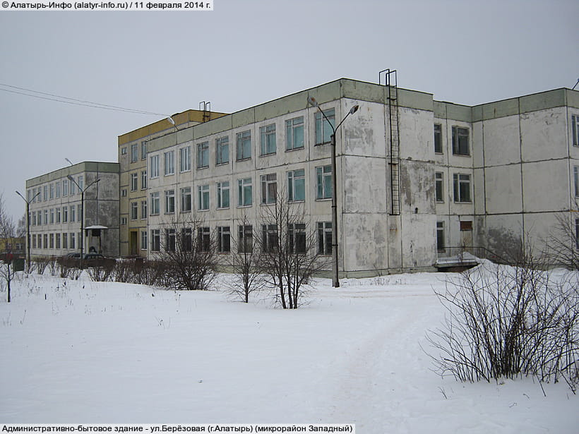 ул. Берёзовая (г. Алатырь) (микрорайон Западный). 11 февраля 2014 (вт).