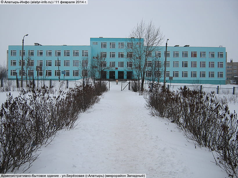 ул. Берёзовая (г. Алатырь) (микрорайон Западный). 11 февраля 2014 (вт).