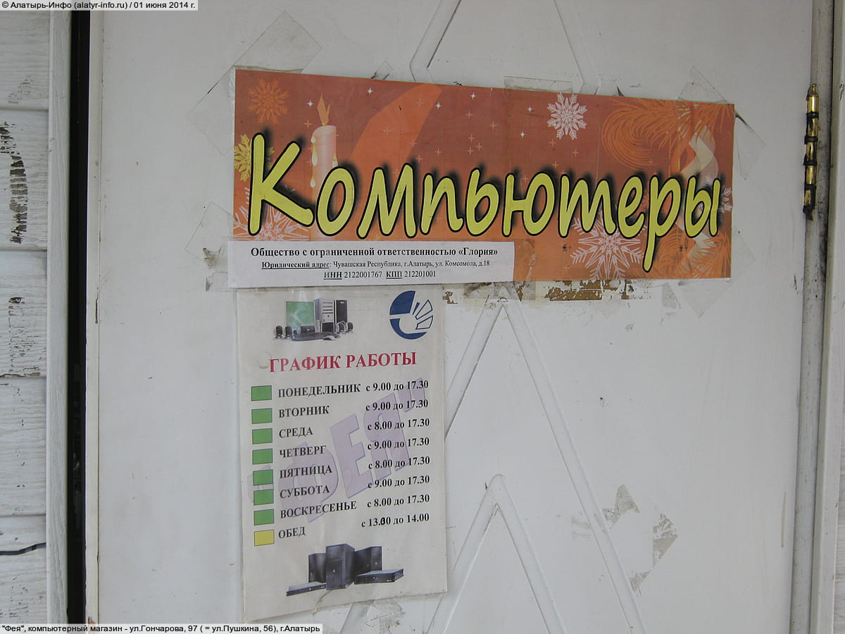 "Фея", компьютерный магазин. 01 июня 2014 (вс).