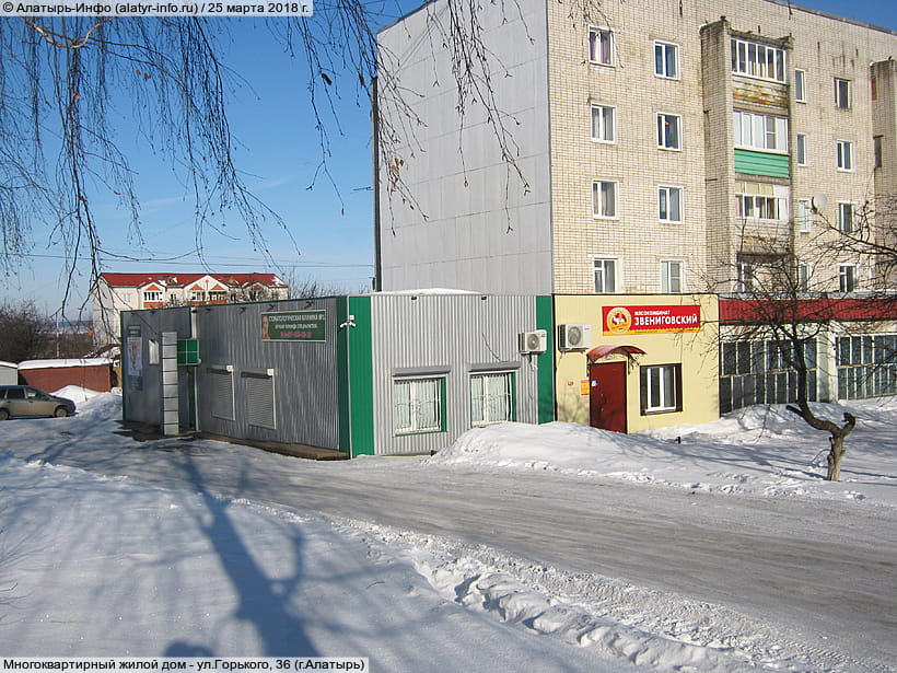 ул. Горького, 36 (г. Алатырь). 25 марта 2018 (вс).