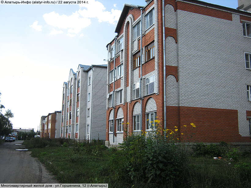 ул. Горшенина, 12 (г. Алатырь). 22 августа 2014 (пт).