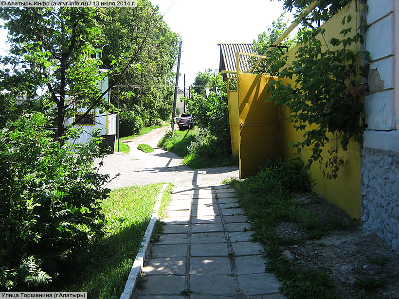 Улица Горшенина (г. Алатырь). 13 июля 2014 (вс).