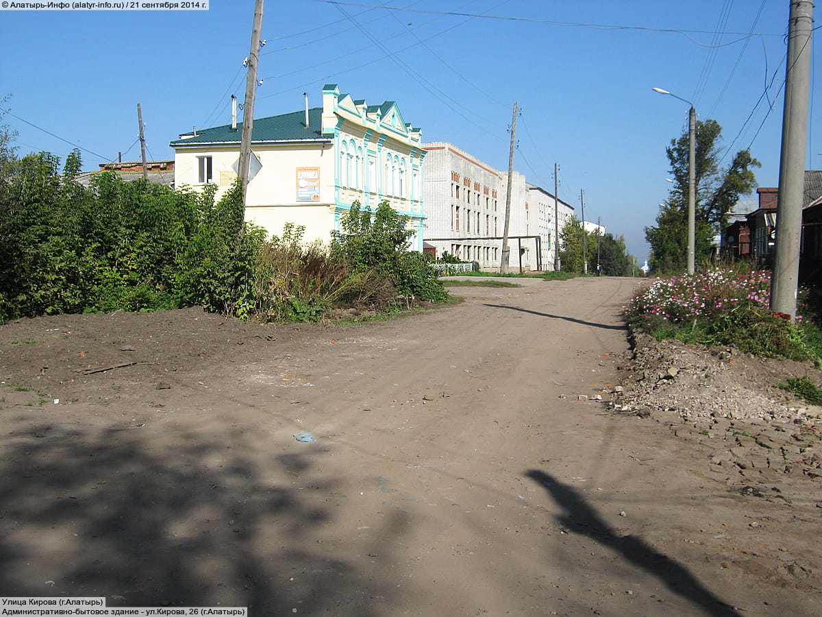 ул. Кирова (г. Алатырь) - здание учебного корпуса Алатырского технологического колледжа.