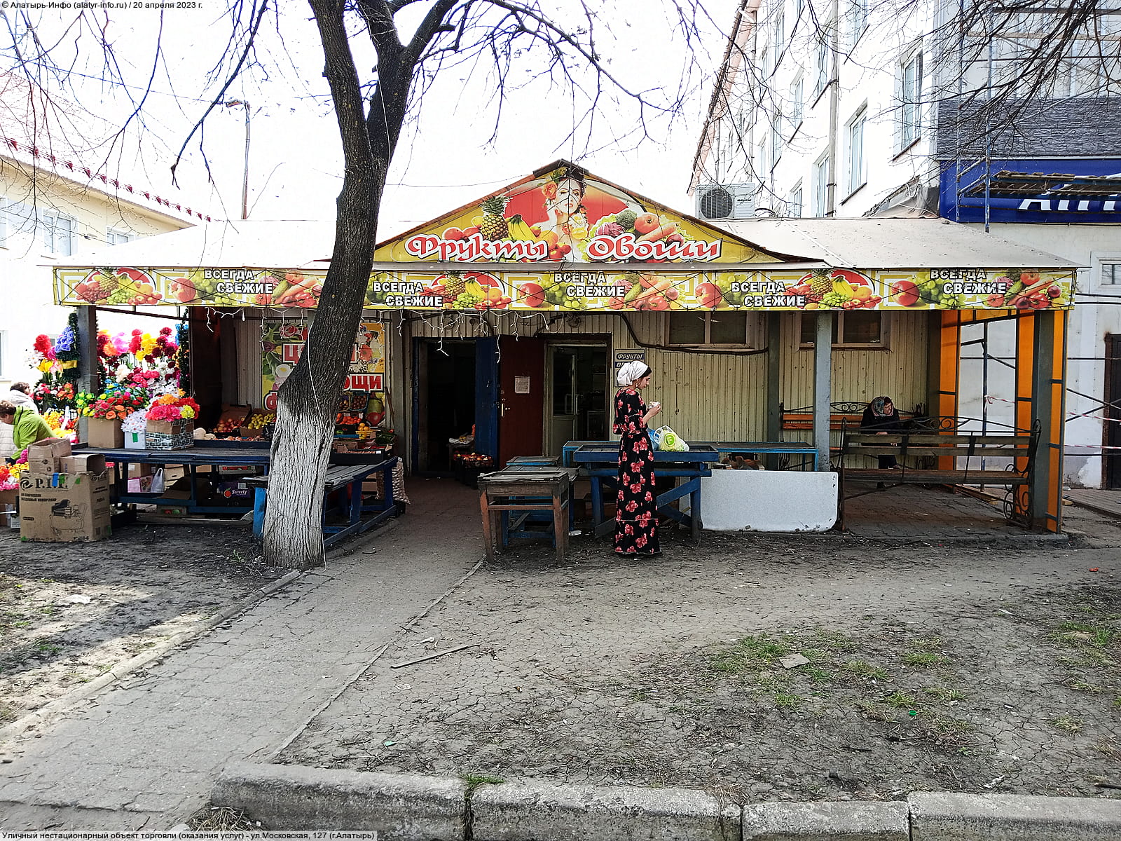 ул. Московская, 127 (г. Алатырь) - уличный нестационарный объект торговли (оказания услуг).