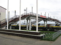 Пешеходный мост через железную дорогу. 03 мая 2014 (сб).