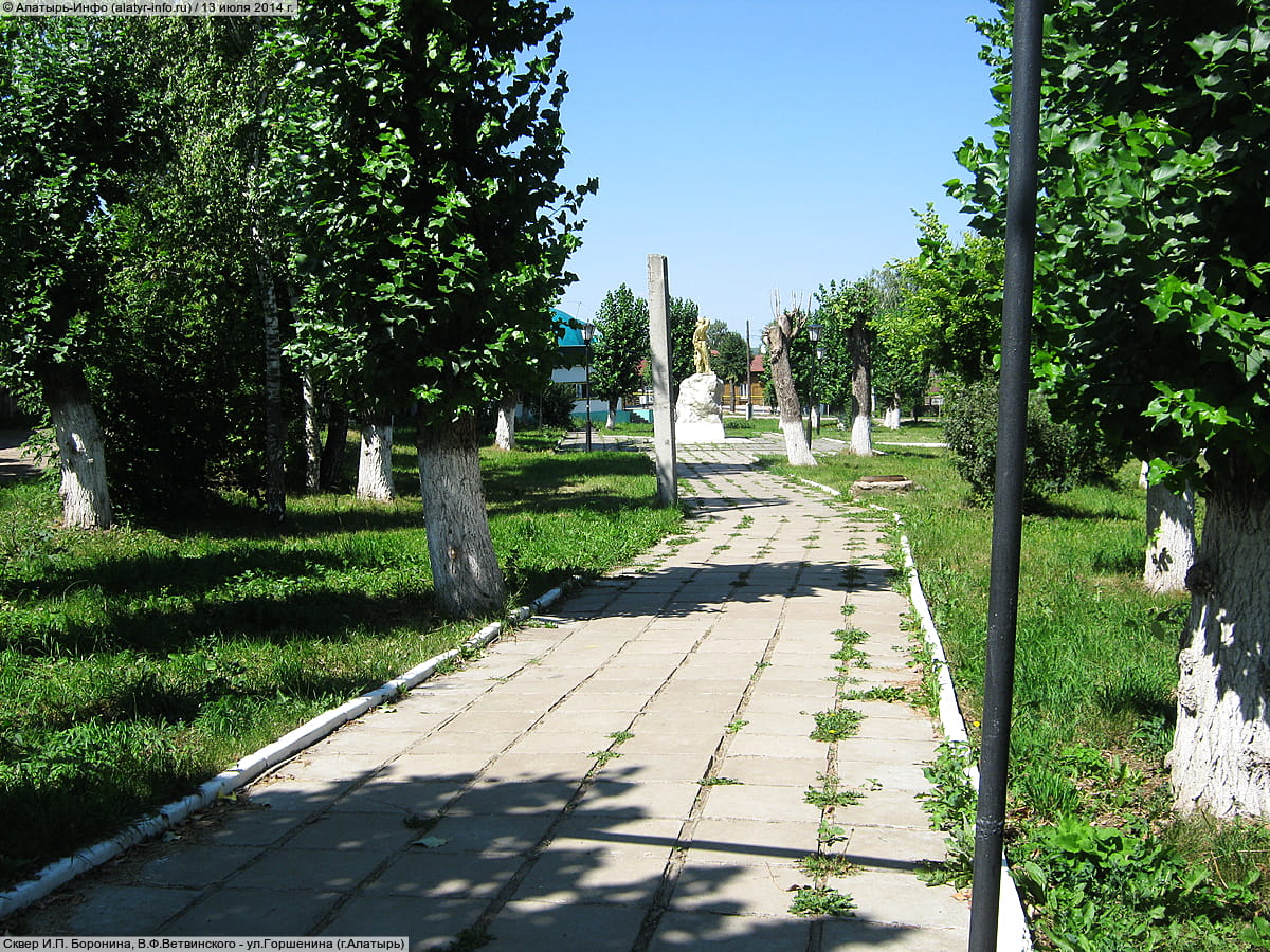 Сквер И.П. Боронина, В.Ф.Ветвинского. 13 июля 2014 (вс).