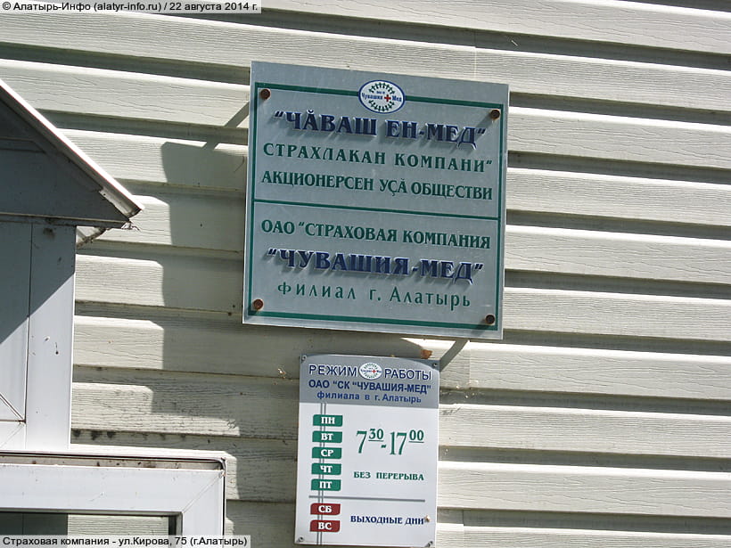 ул. Кирова, 75 (г. Алатырь). 22 августа 2014 (пт).