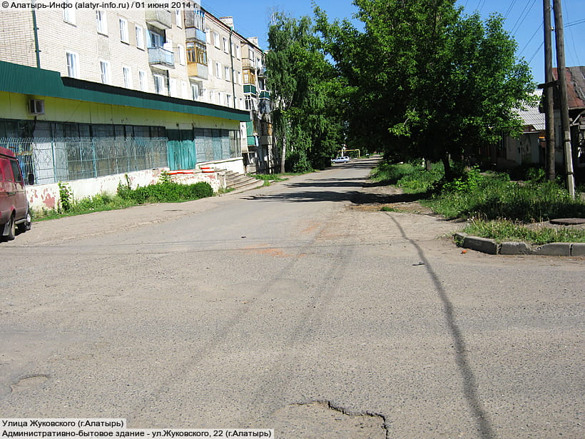Улица Жуковского (г. Алатырь). 01 июня 2014 (вс).
